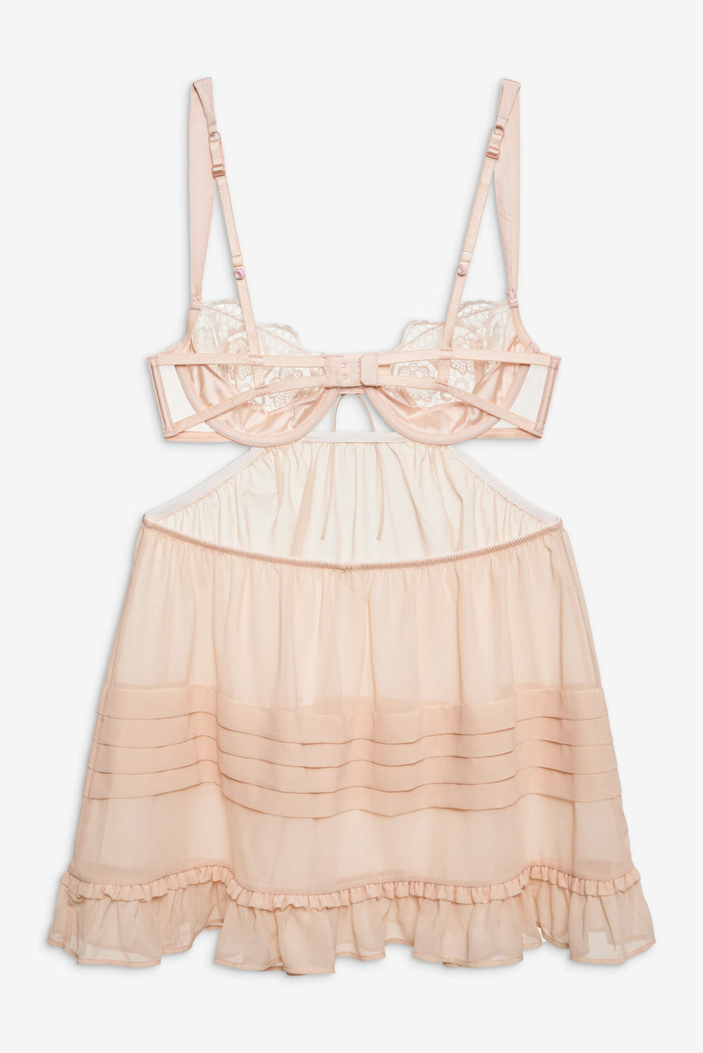 Tea Cake Lace Slip Dress — White