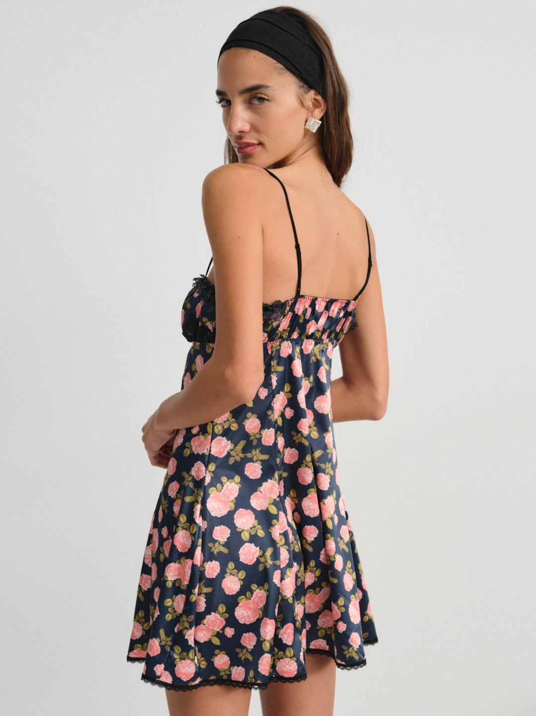 Kayla Slip Dress — Navy