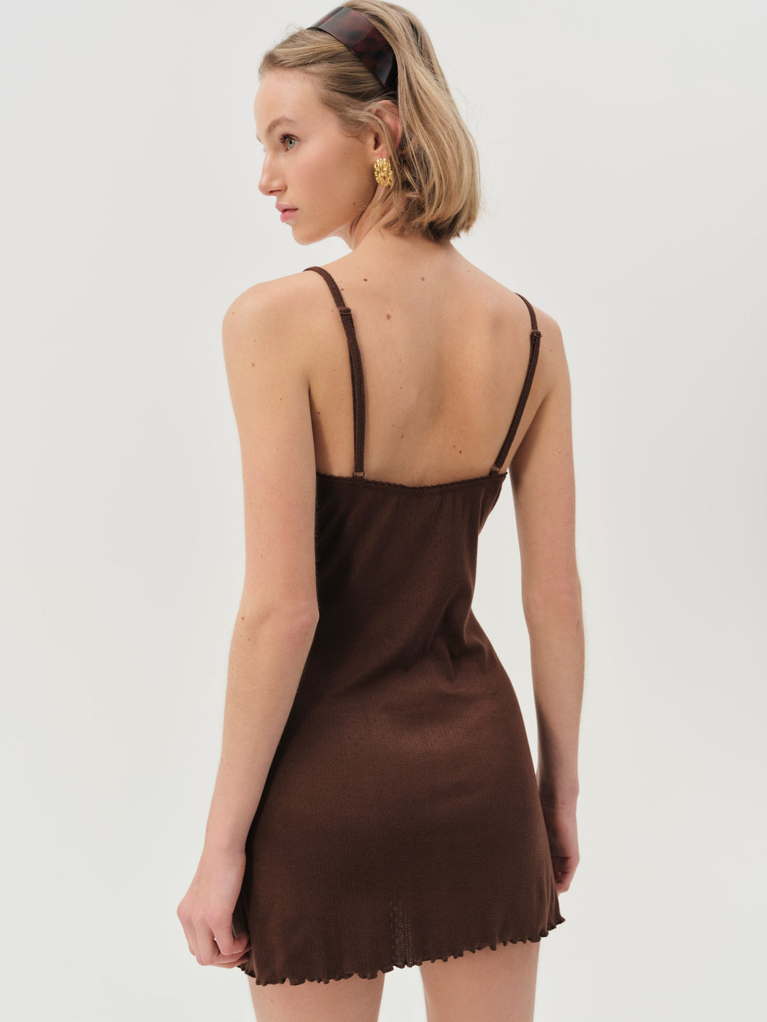 Elliana Slip Dress — Chocolate