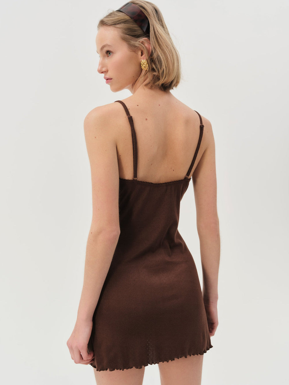 Elliana Slip Dress — Chocolate