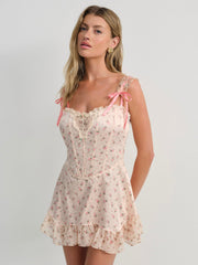 Peaches & Cream Slip Dress — Peach