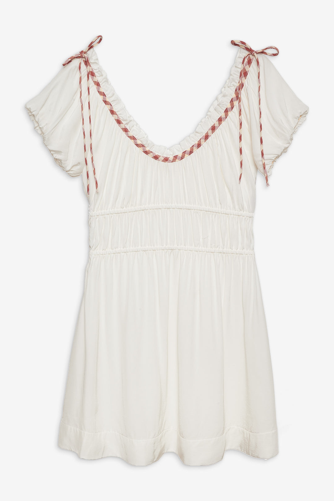 Georgia Corset Slip Dress — Red
