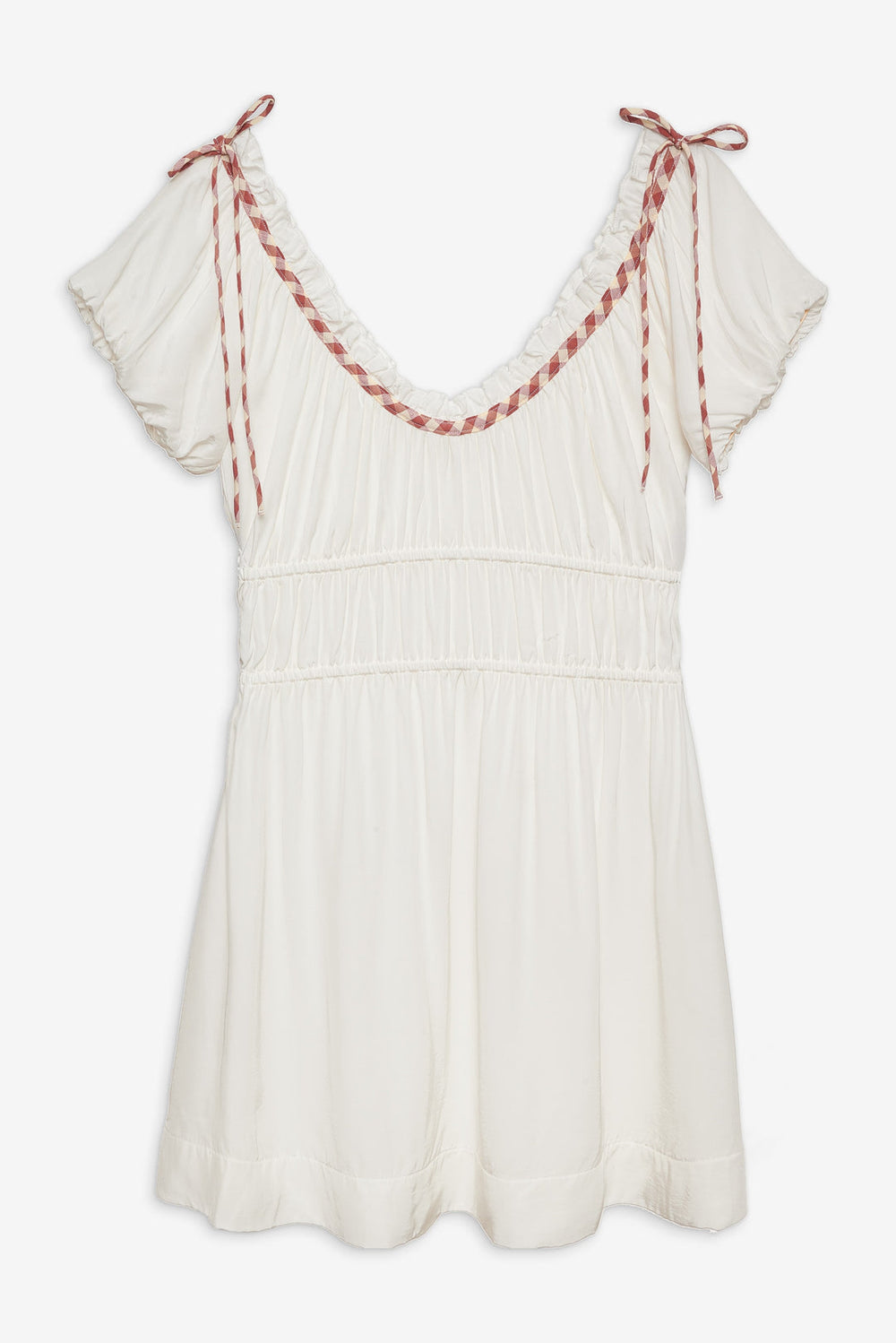 Georgia Corset Slip Dress — Red