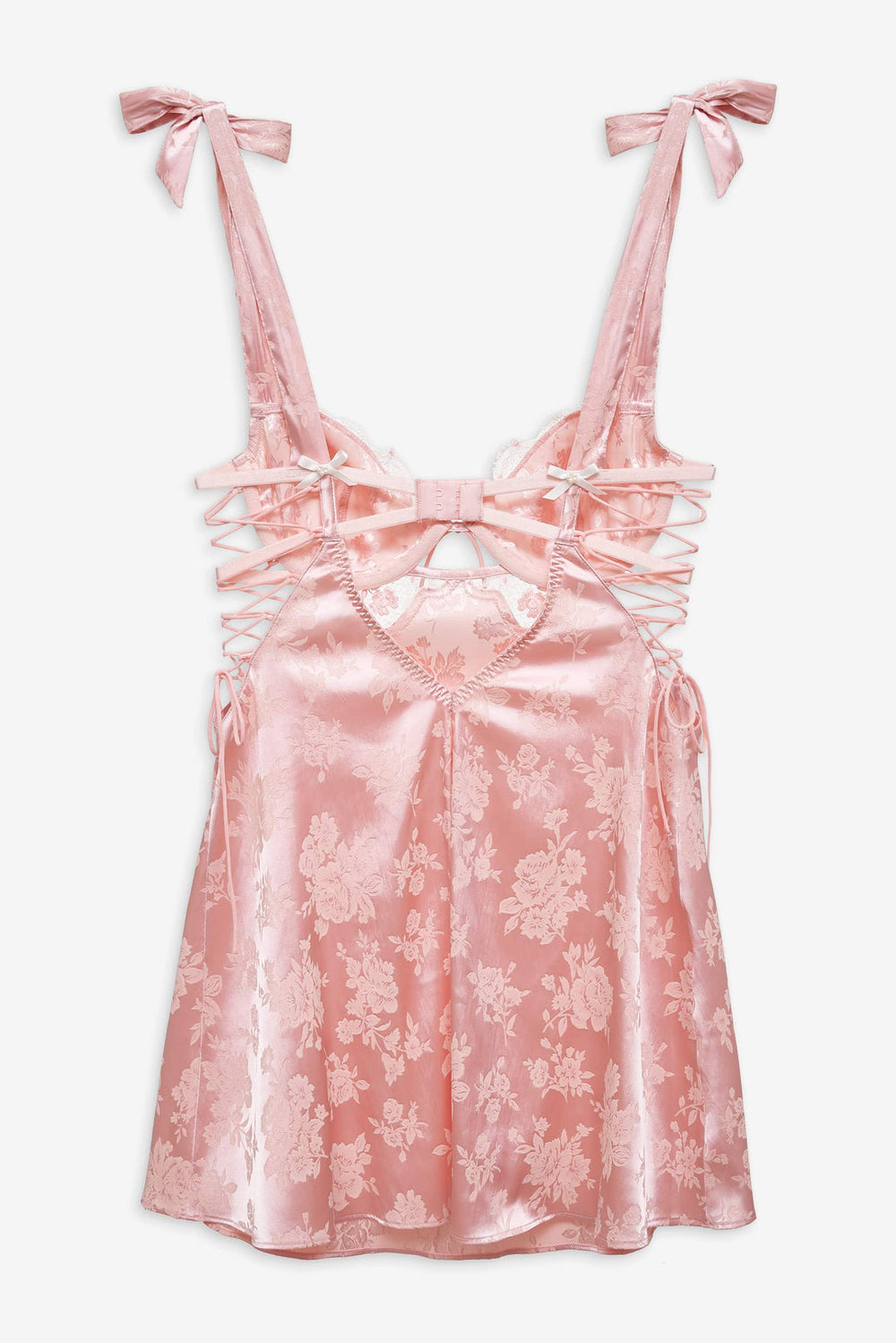 Le Fleur Slip Dress — Peach