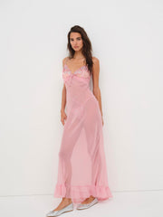 Kristi Maxi Slip Dress — Mauve