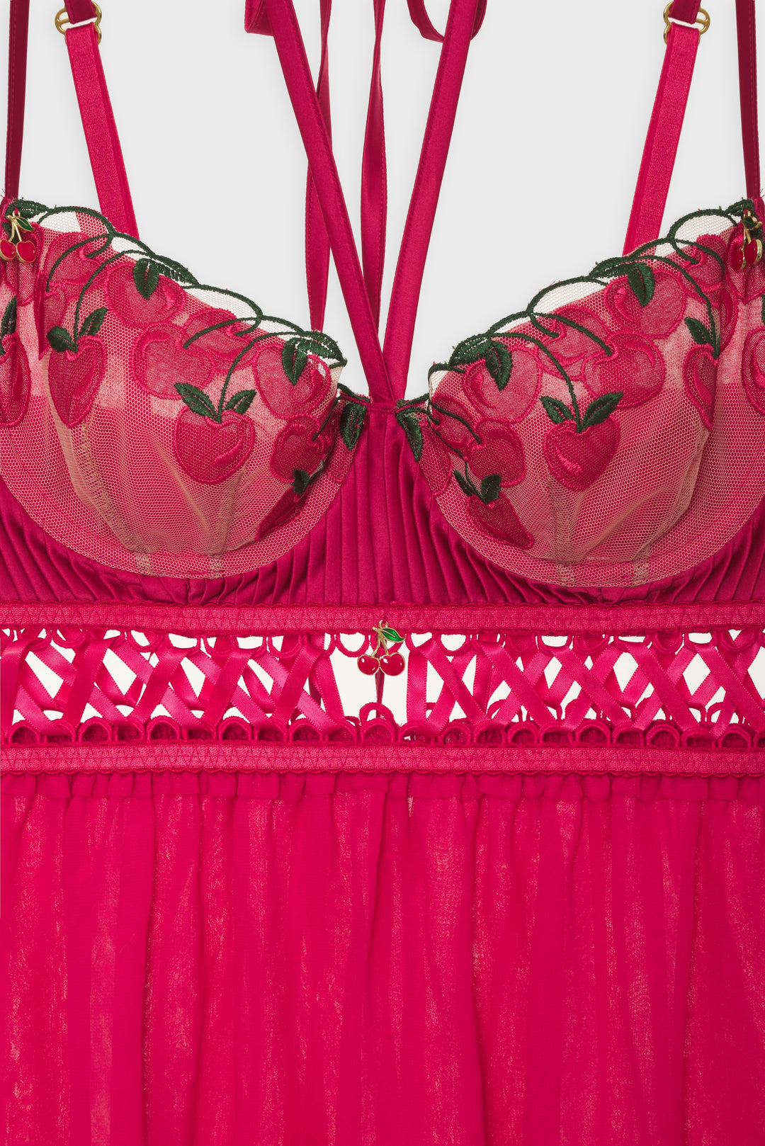 Cherie Slip Dress — Red