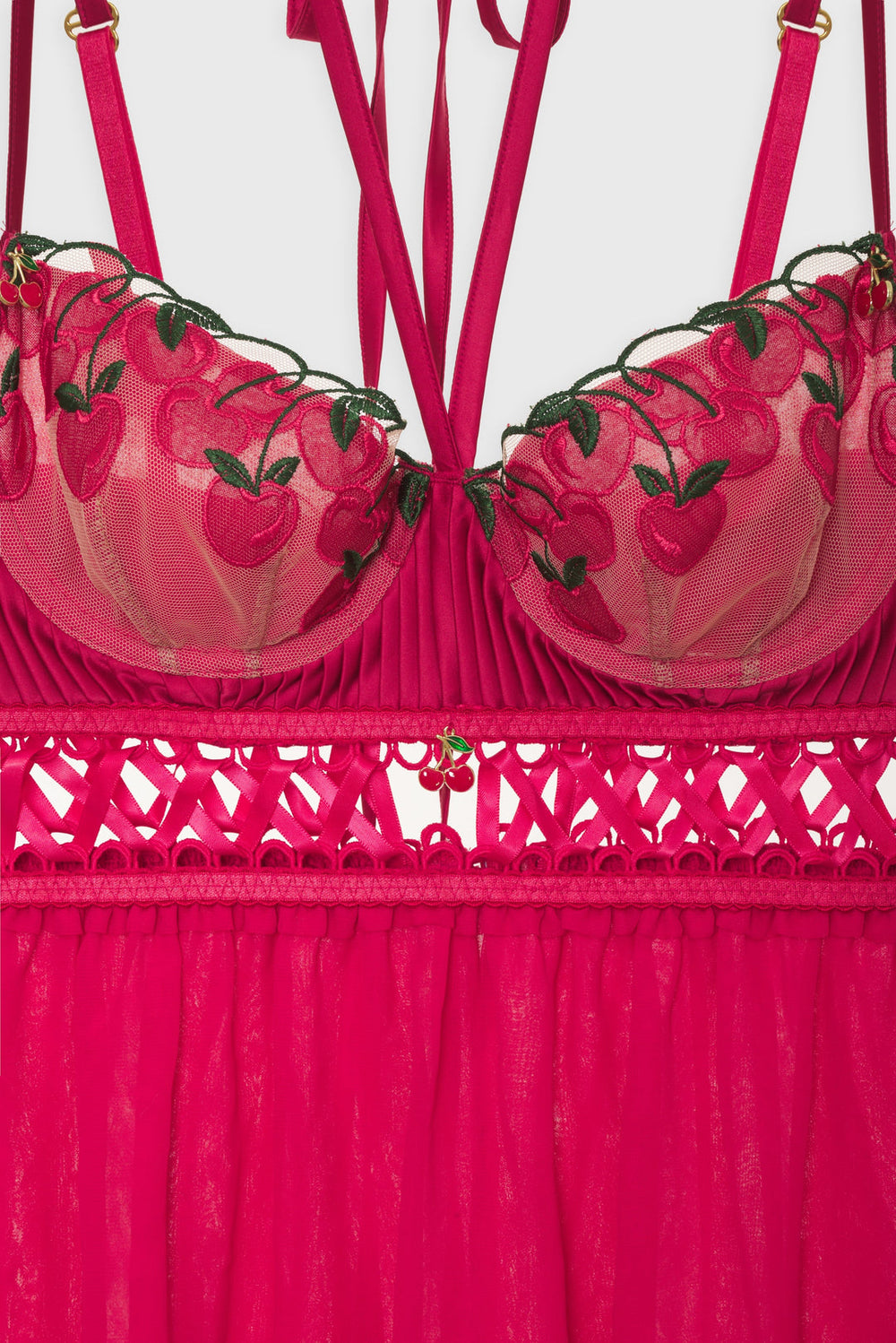 Cherie Slip Dress — Red