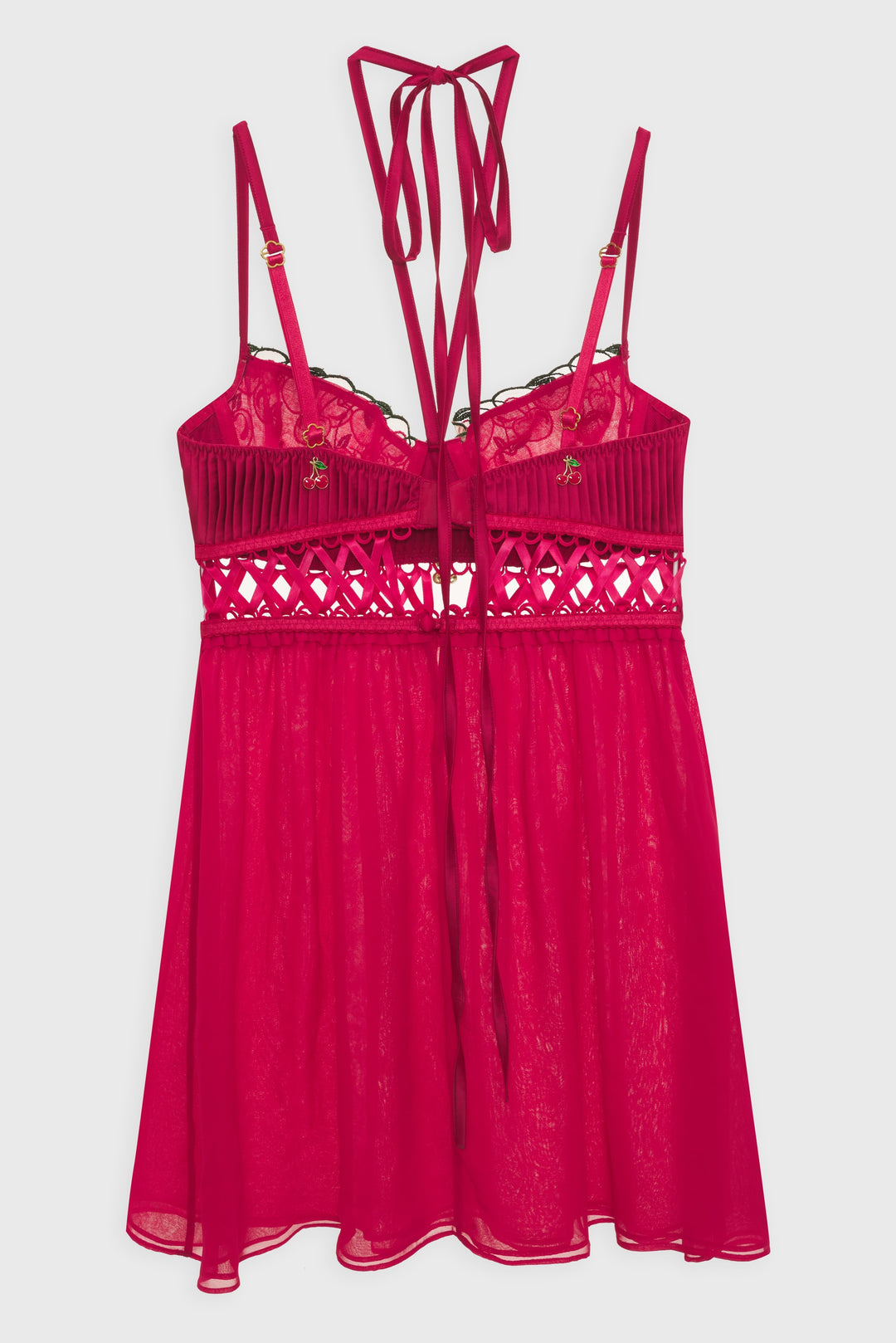 Cherie Slip Dress — Red
