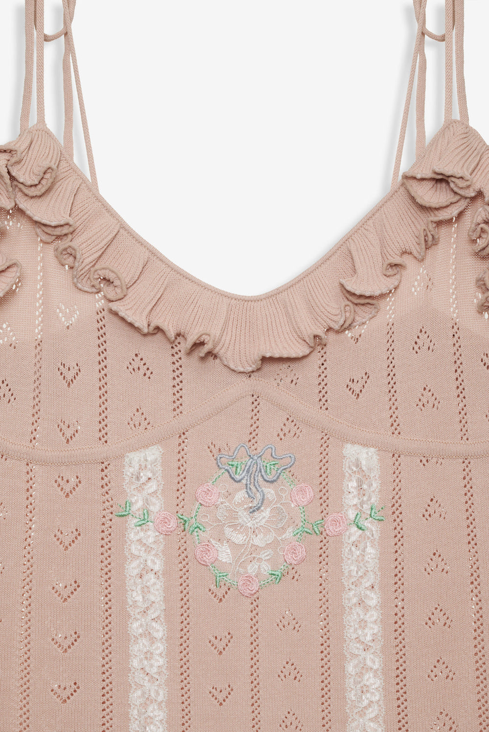 Eloise Asymmetric Knit Dress — Peach