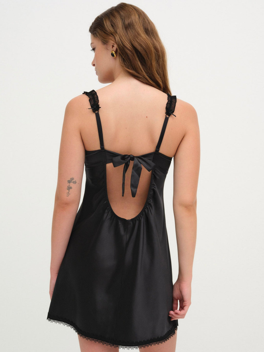 Love Garden Slip Dress — Black