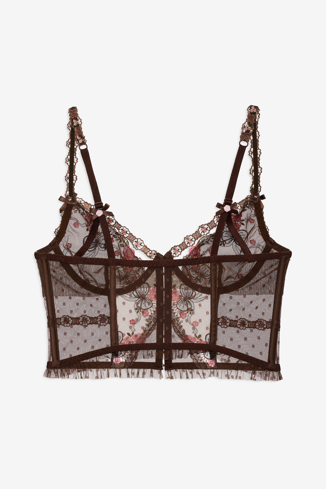 Runaway Bows Bustier — Brown
