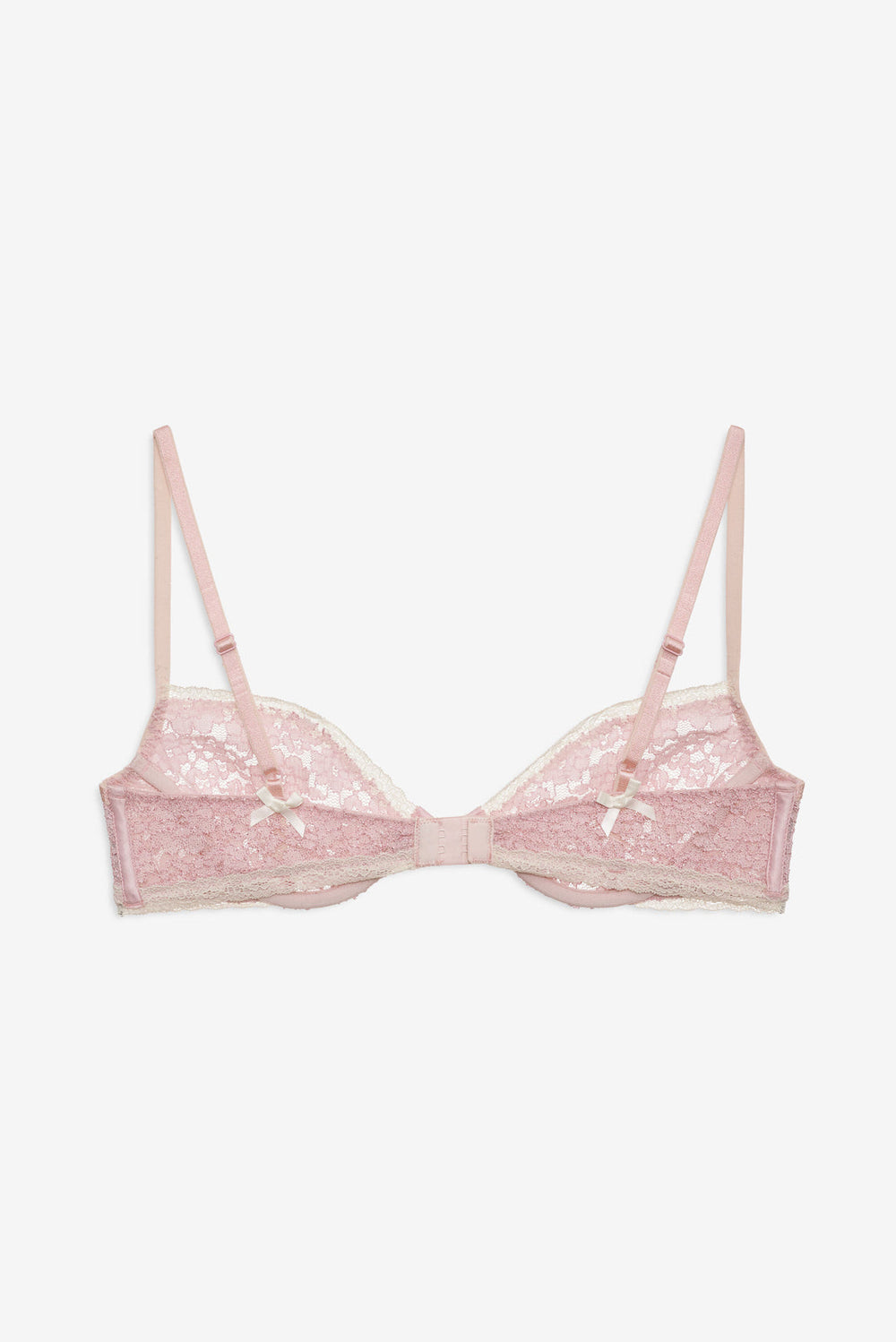 Pamela Stretch Lace Underwire Bra — Pink