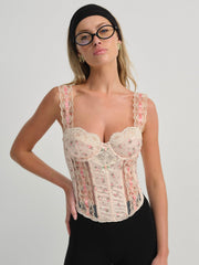 Peaches & Cream Bustier — Peach
