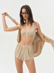 Mindy Underwire Bra — Brown