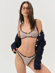 Bella Underwire Bra — Brown