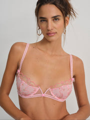 Dainty Daphne Underwire Bra — Pink