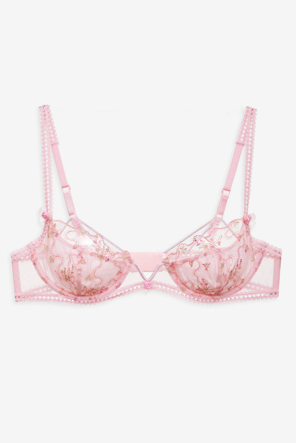 Dainty Daphne Underwire Bra — Pink