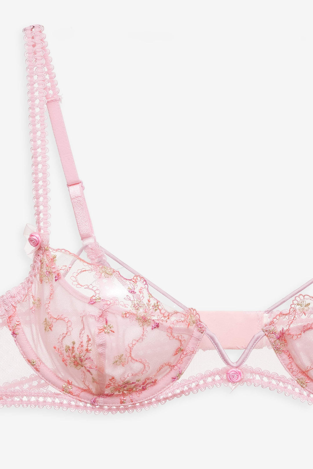 Dainty Daphne Underwire Bra — Pink