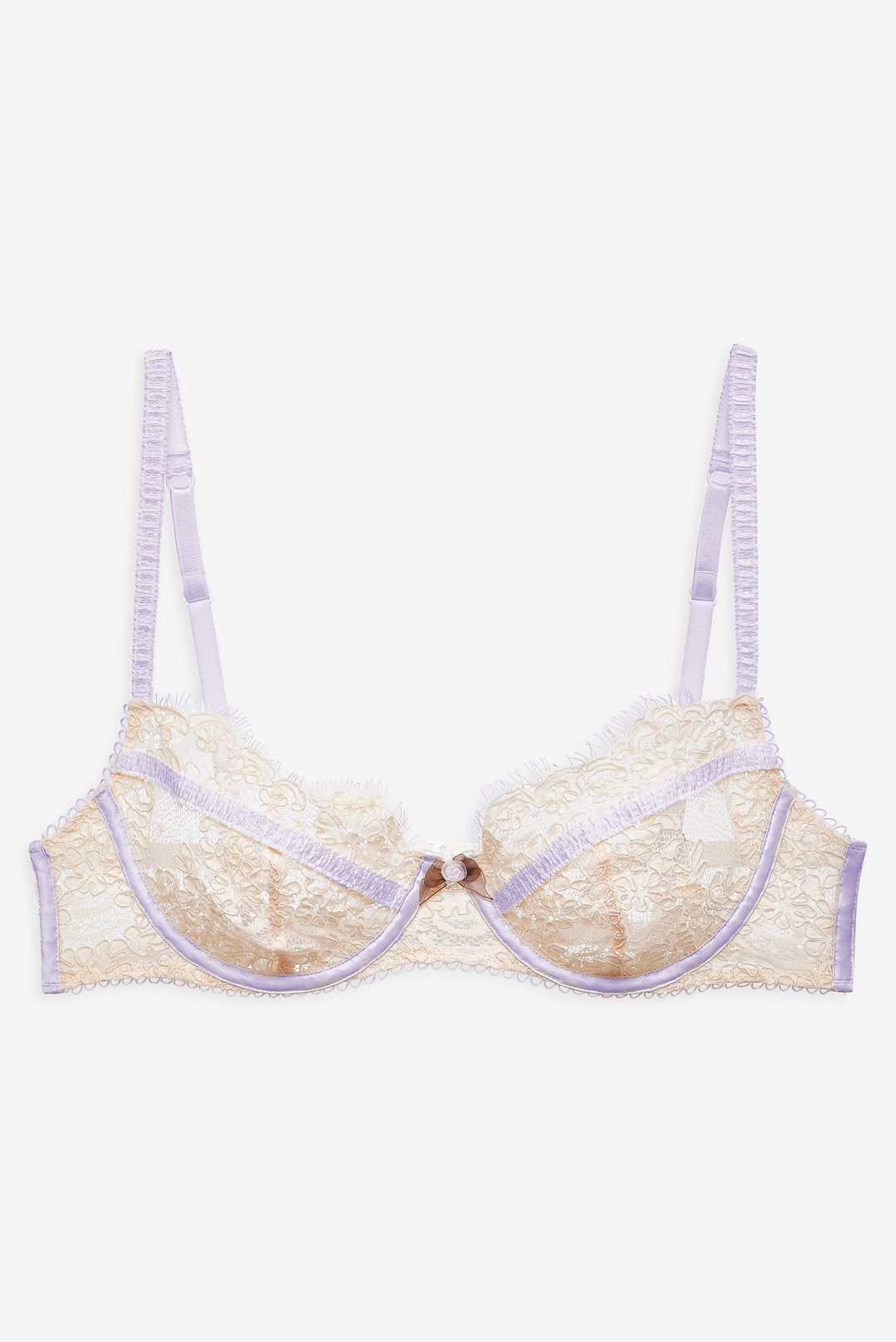 Victoria Lace Underwire Bra — Cream