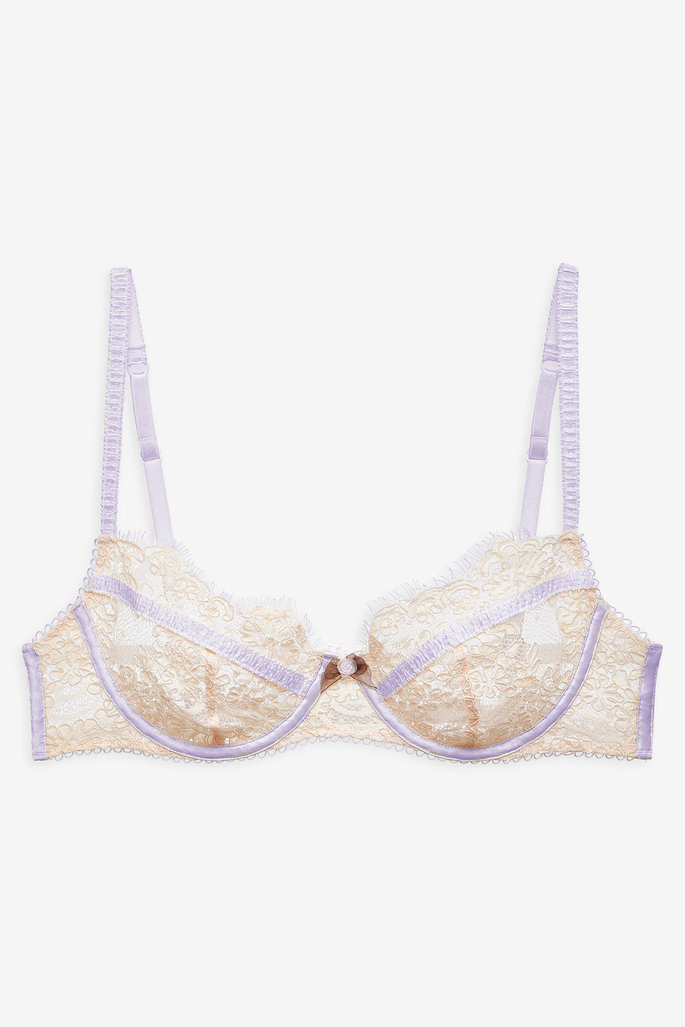 Victoria Lace Underwire Bra — Cream