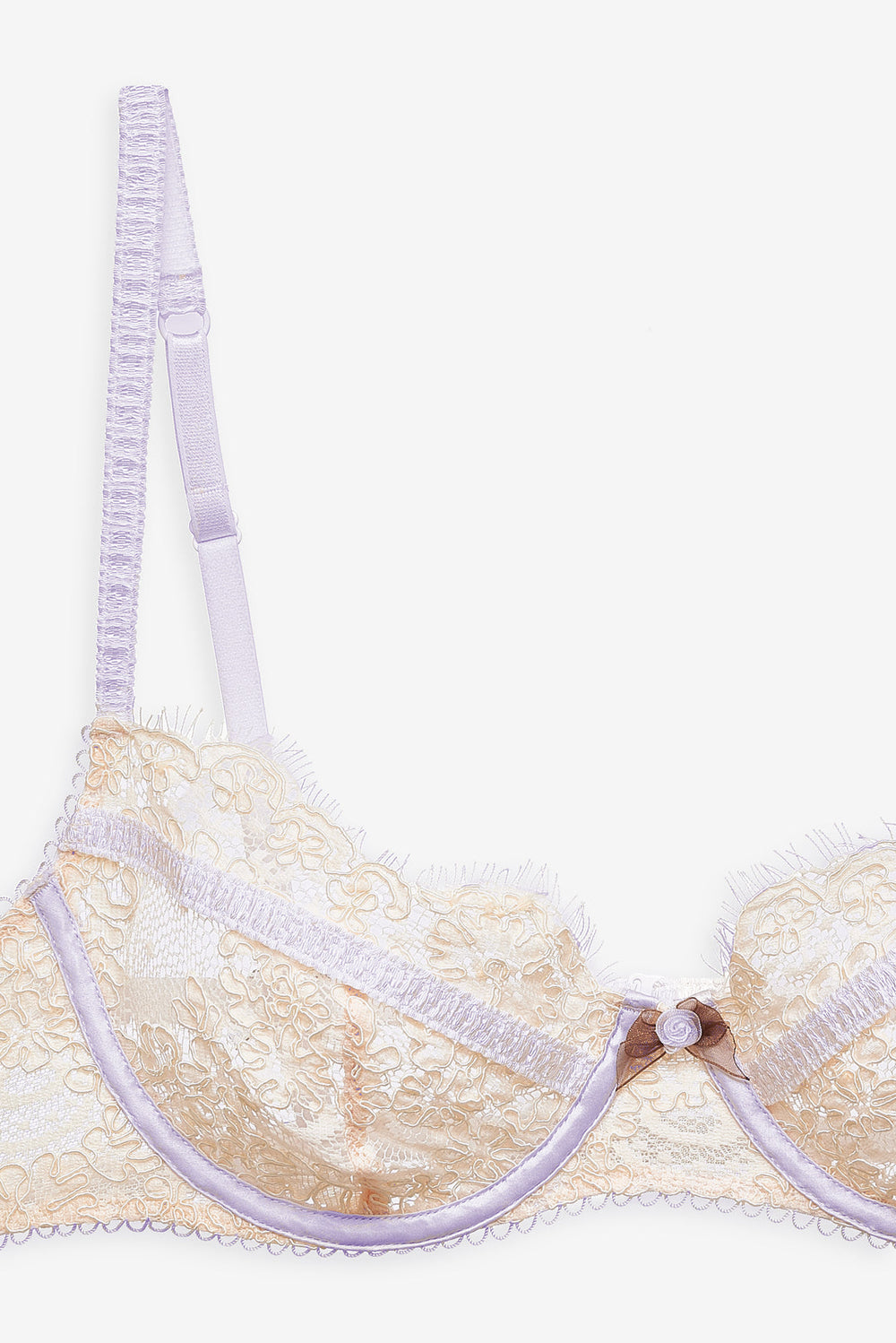 Victoria Lace Underwire Bra — Cream