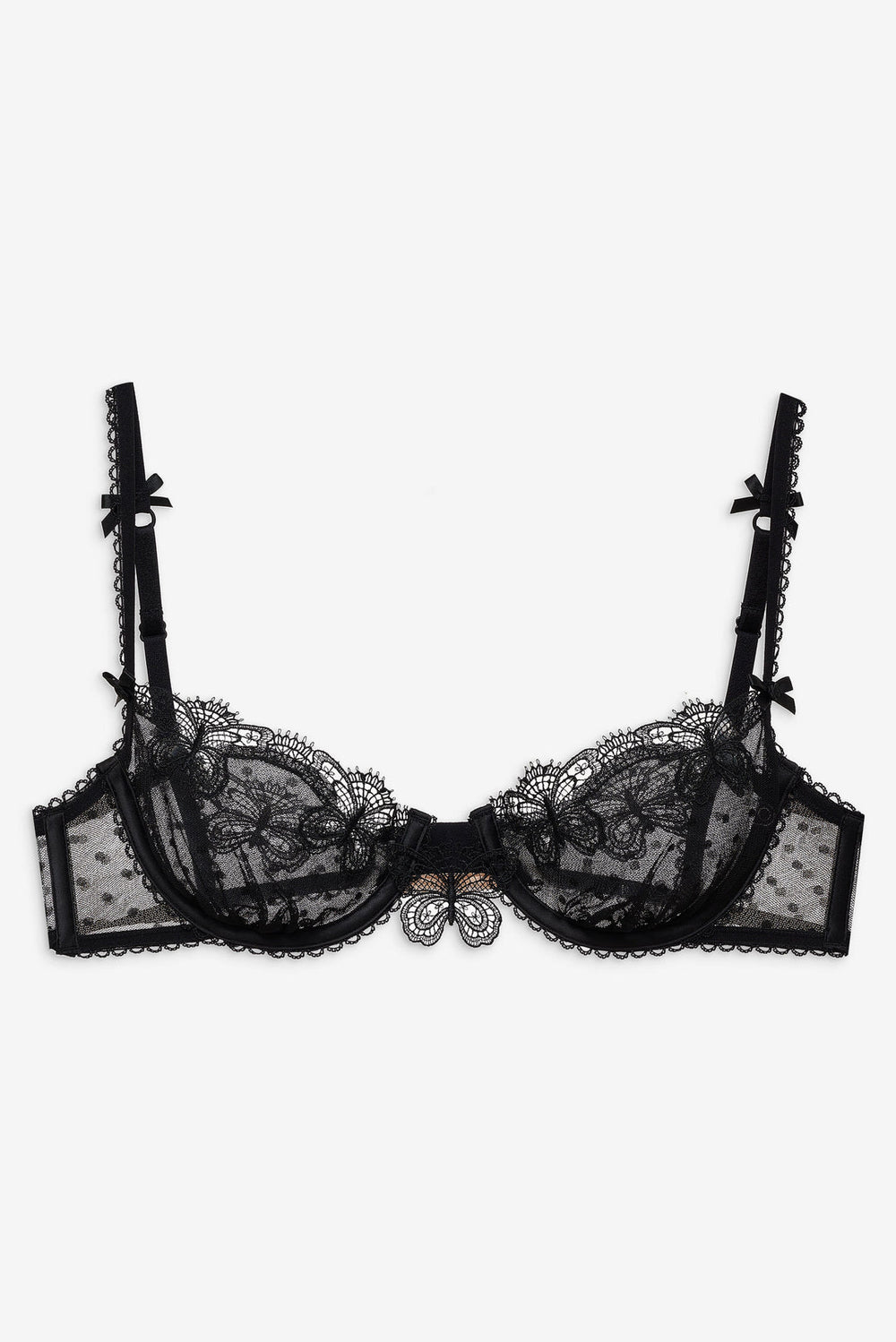 Papillon Underwire Bra — Black
