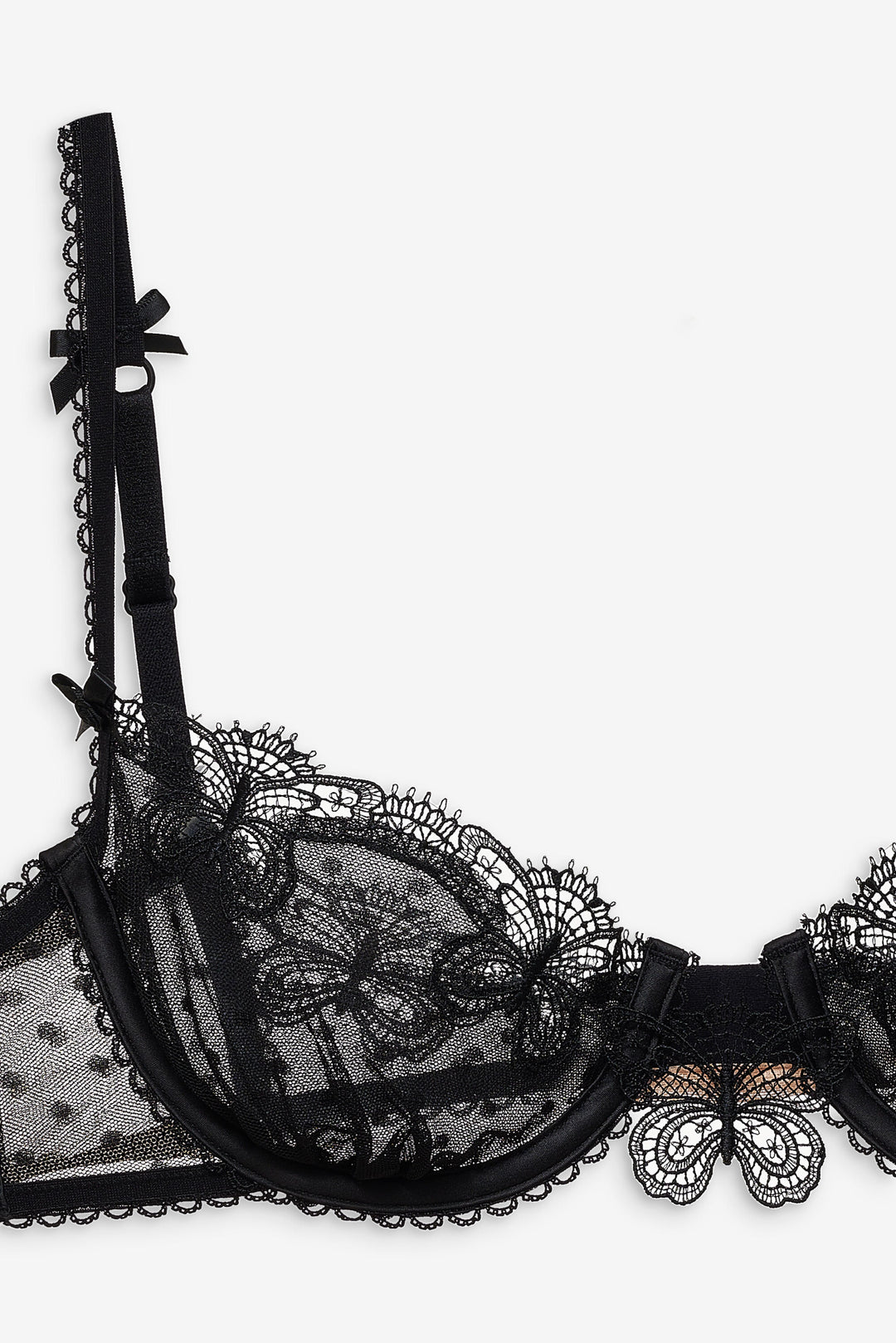 Papillon Underwire Bra — Black