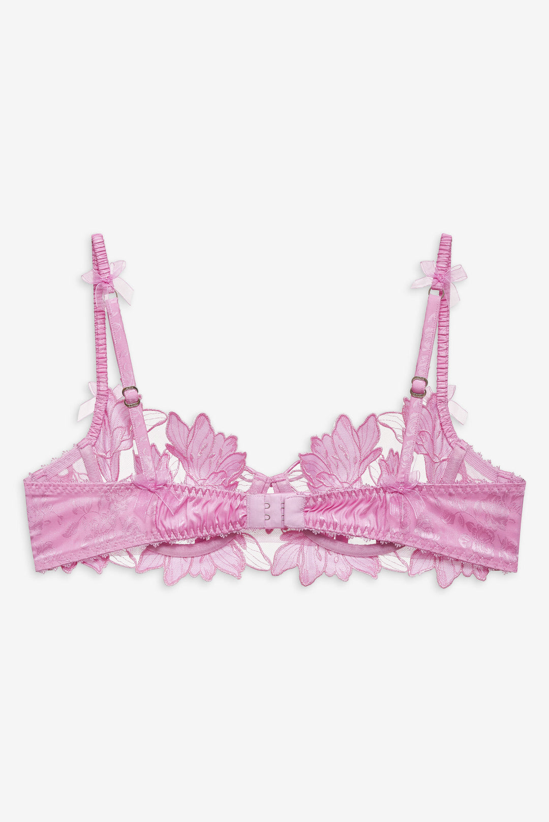 Maye Embroidered Underwire Bra — Pink