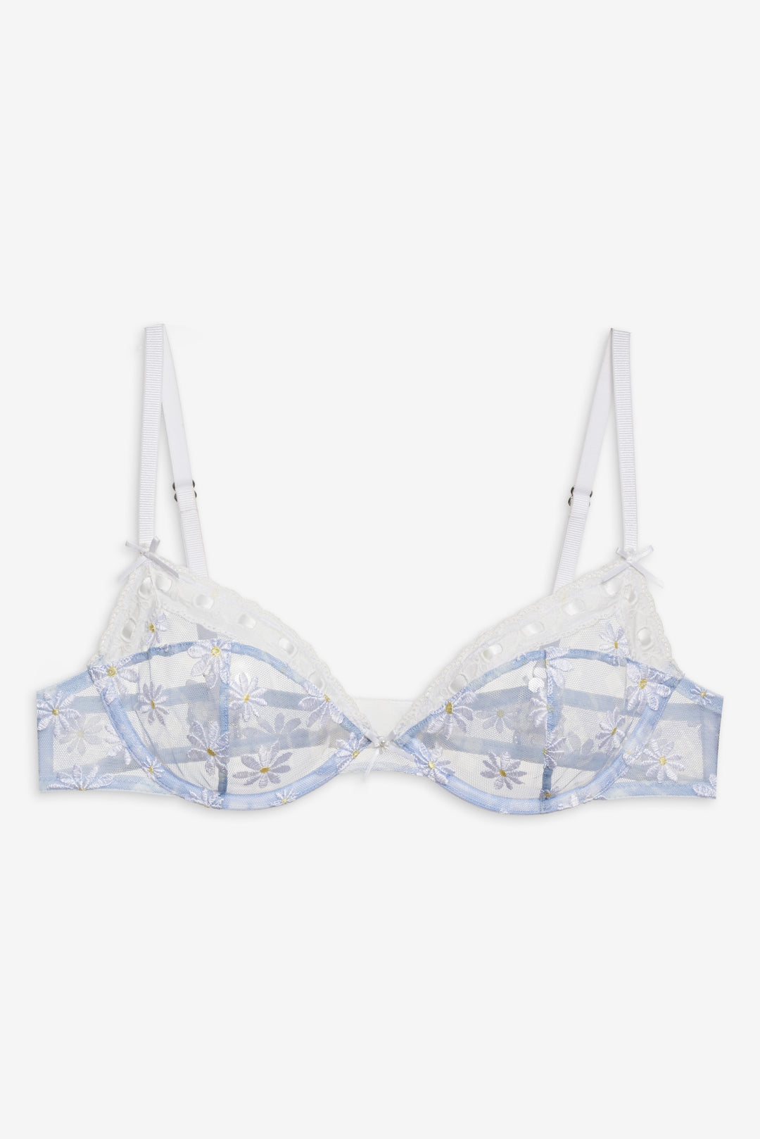 Dee Dee Daisy Underwire Bra — Blue