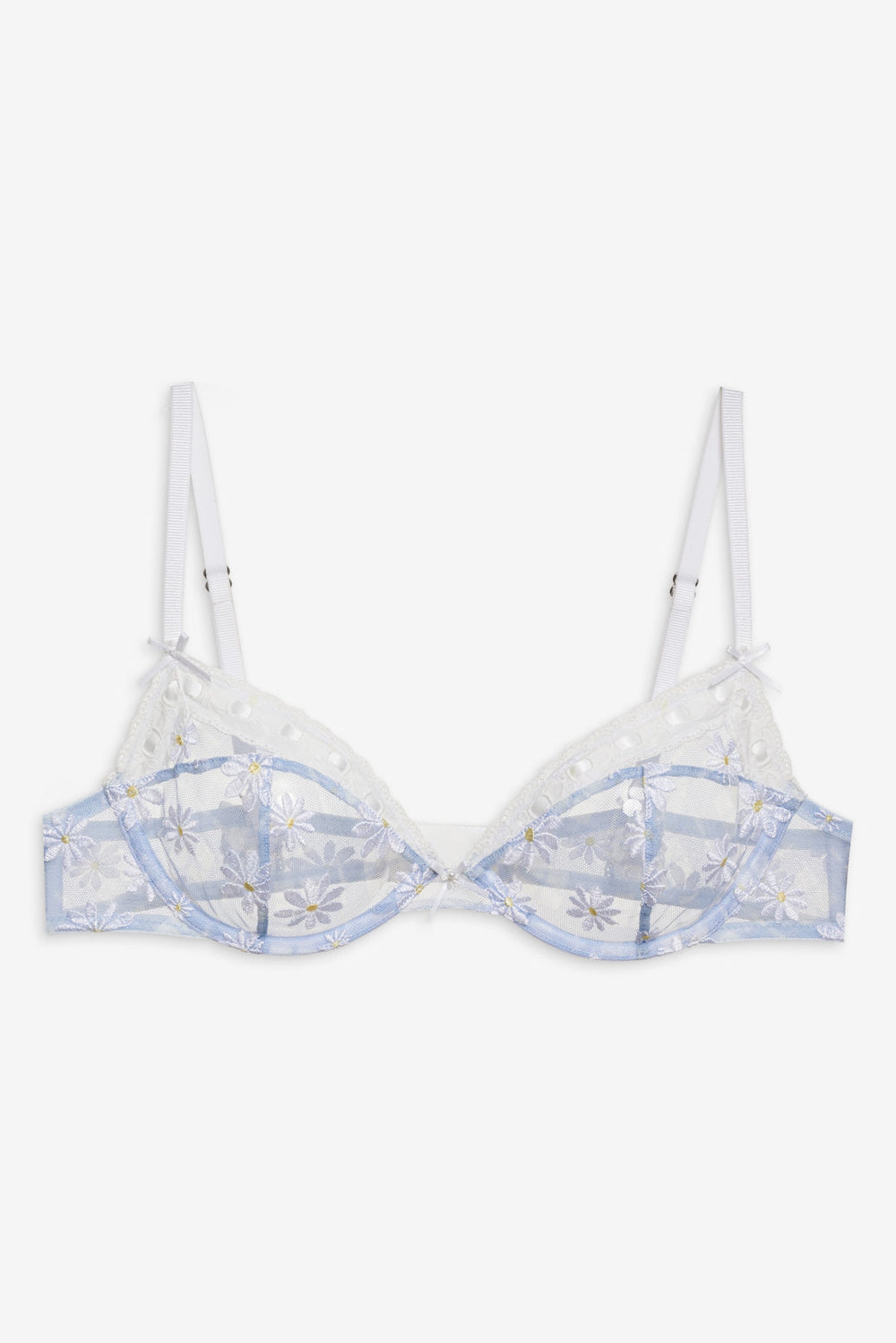 Dee Dee Daisy Underwire Bra — Blue