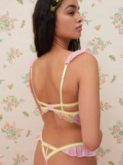 Sunset Butterfly Underwire Bra — Pink
