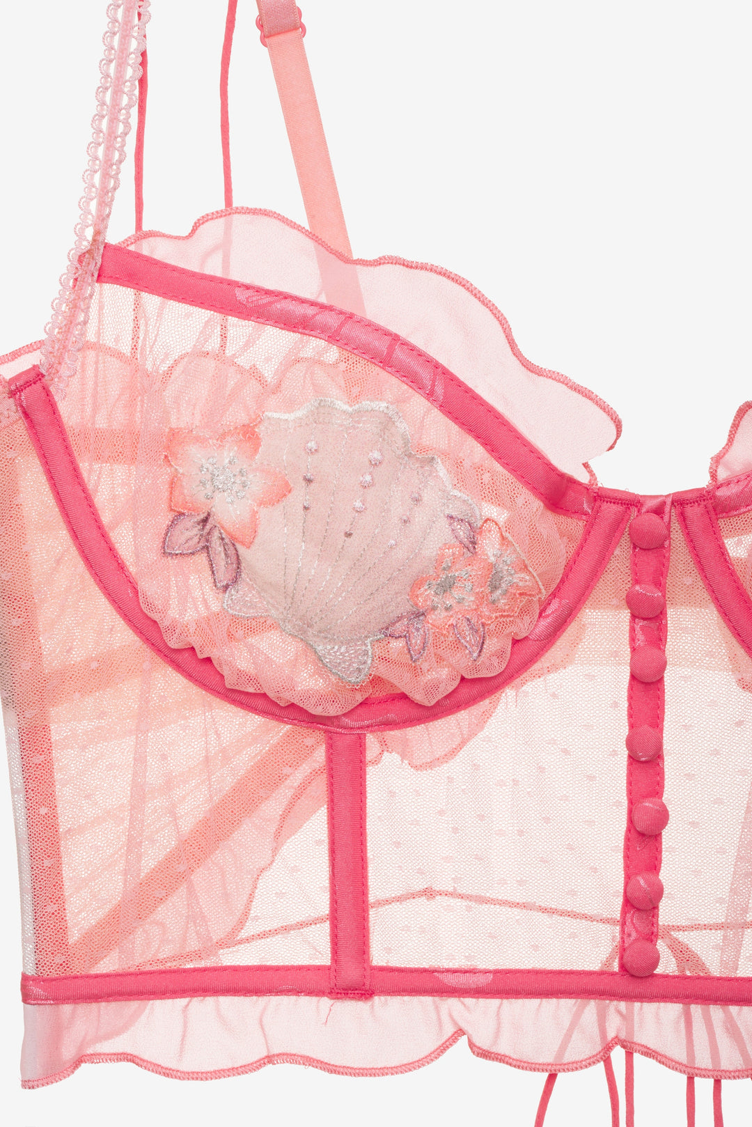 Seashell Bustier — Pink