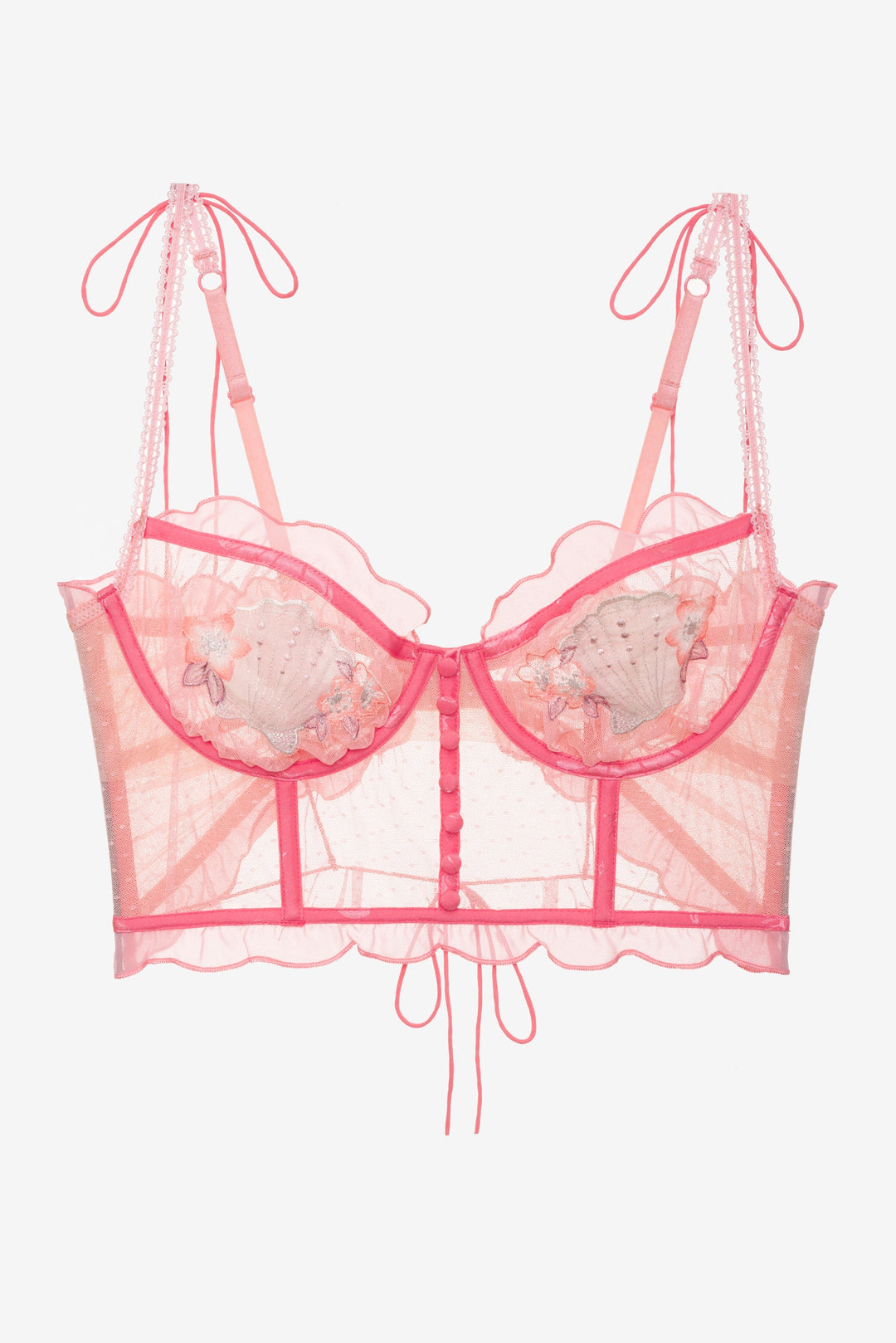 Seashell Bustier — Pink