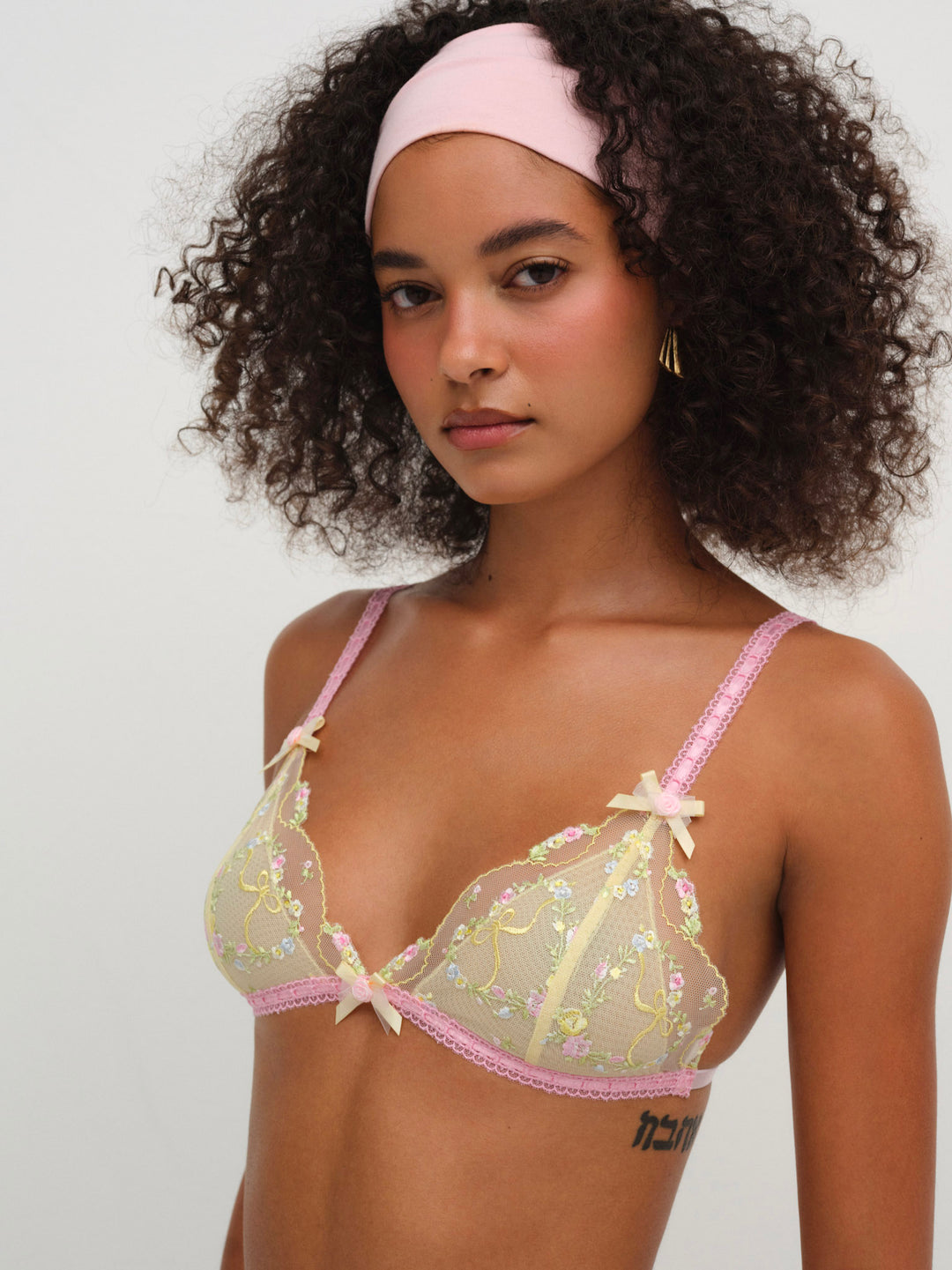 Sunny Bouquet Bralette — Multi Yellow