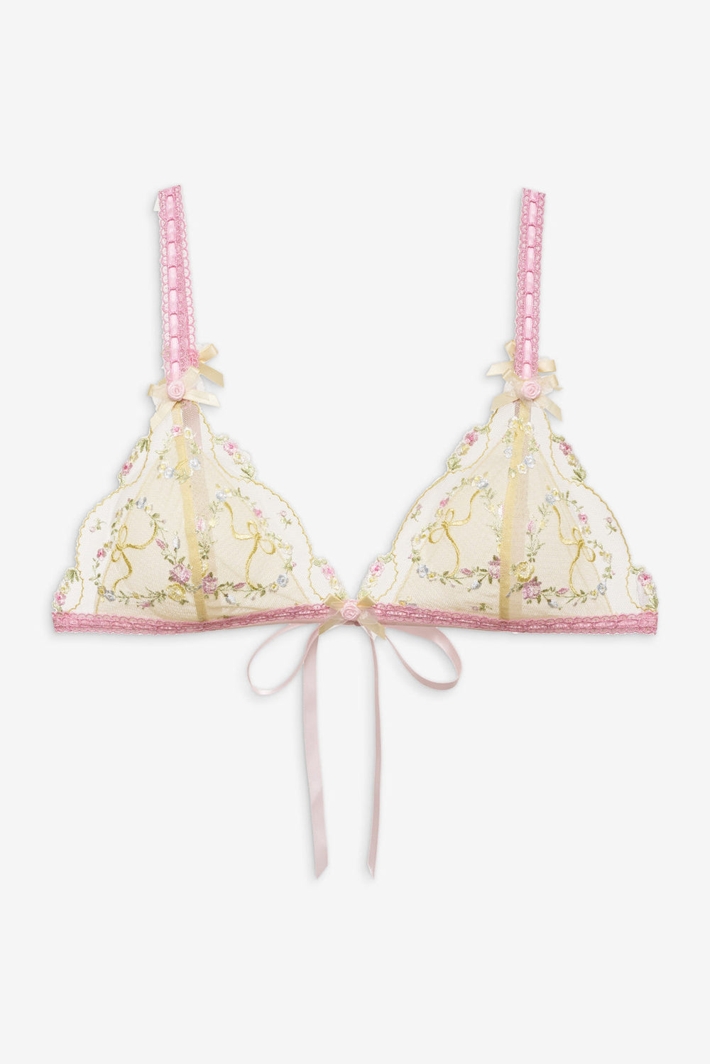 Sunny Bouquet Bralette — Multi Yellow