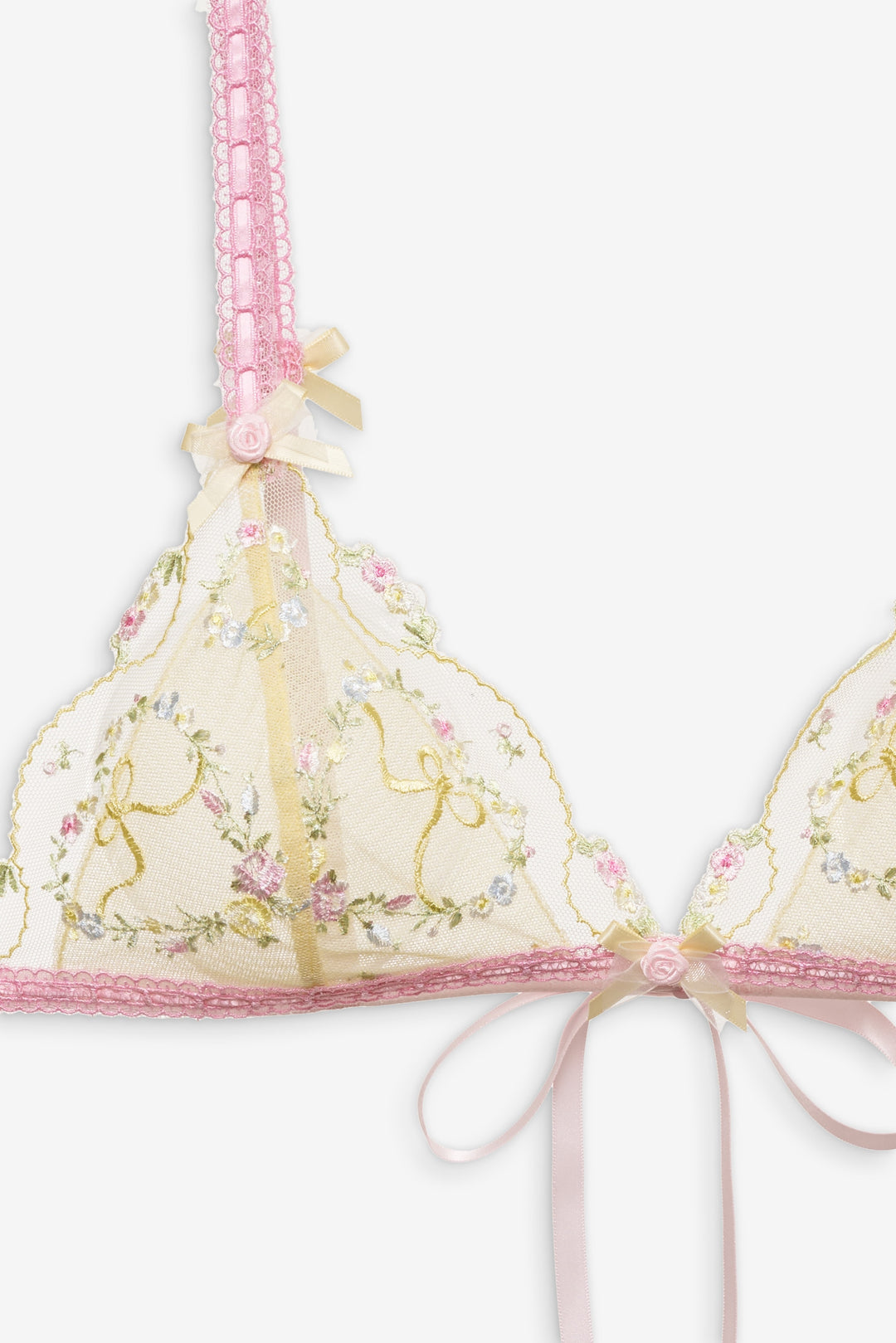 Sunny Bouquet Bralette — Multi Yellow