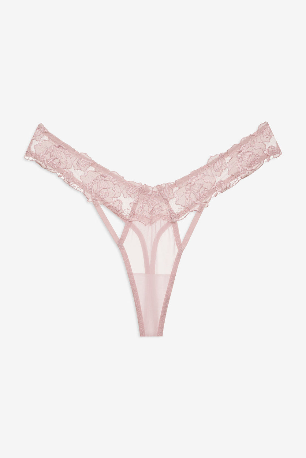 Blissful Blooms Thong Panty — Pink