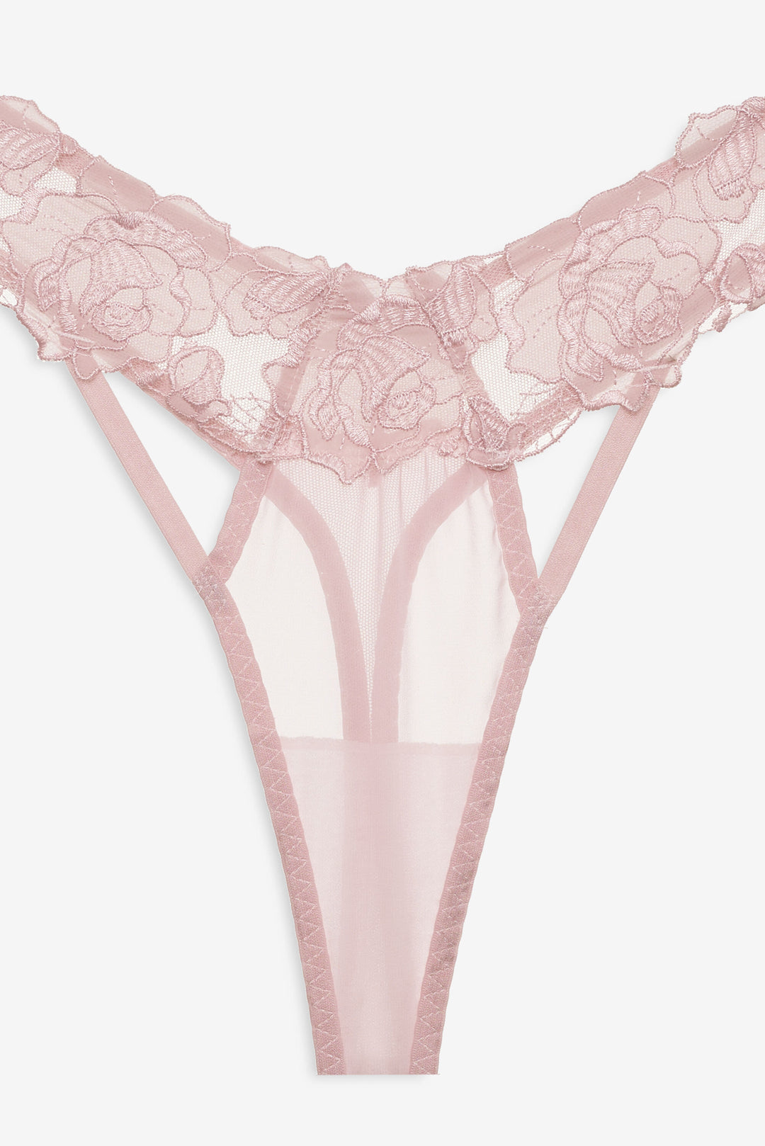 Blissful Blooms Thong Panty — Pink