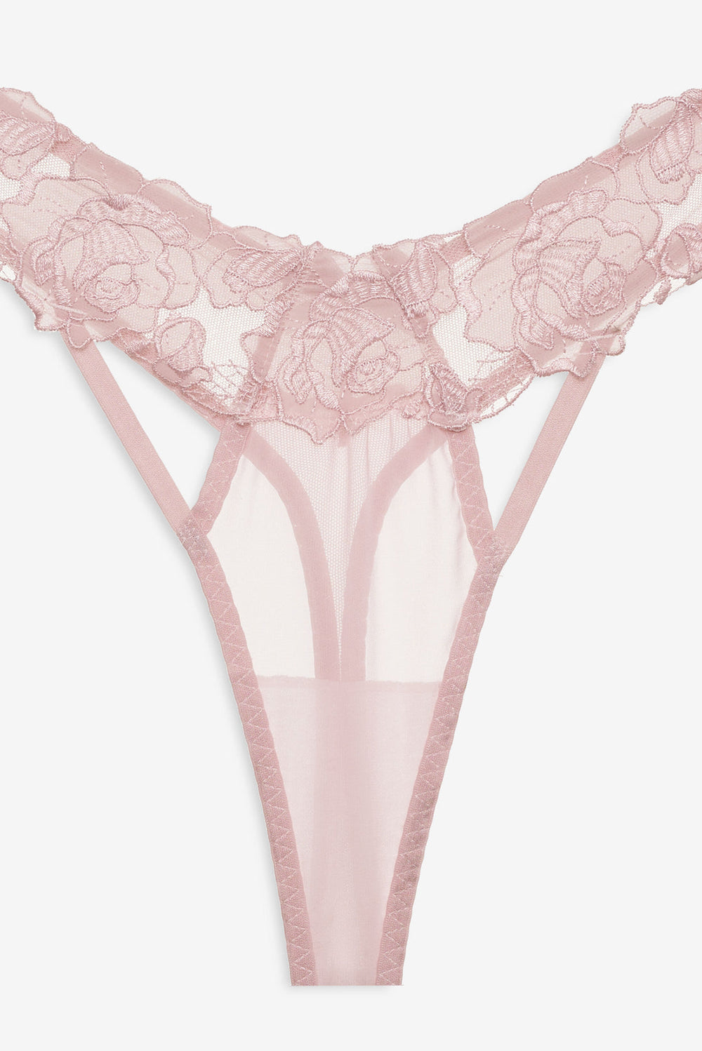 Blissful Blooms Thong Panty — Pink