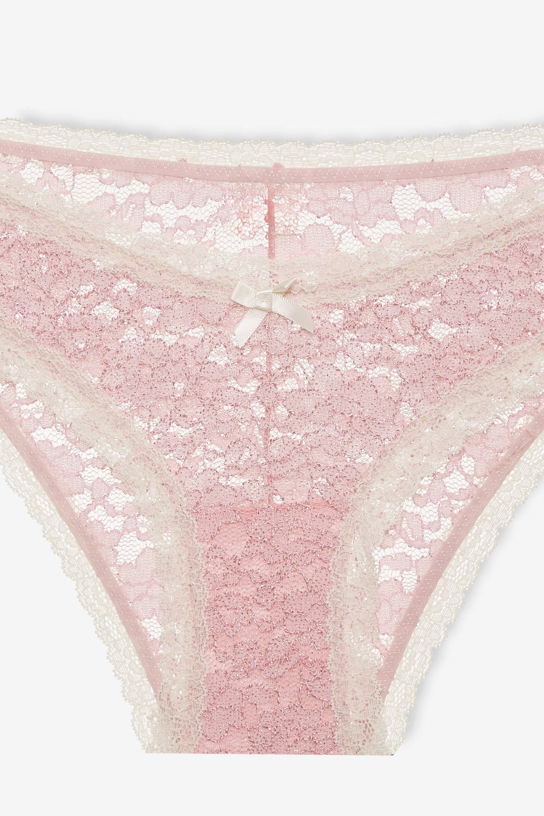 Pamela Stretch Lace Cheeky Panty — Pink
