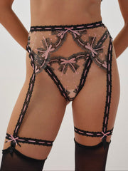 Love Letters Thong Panty — Black