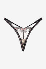 Love Letters Thong Panty — Black