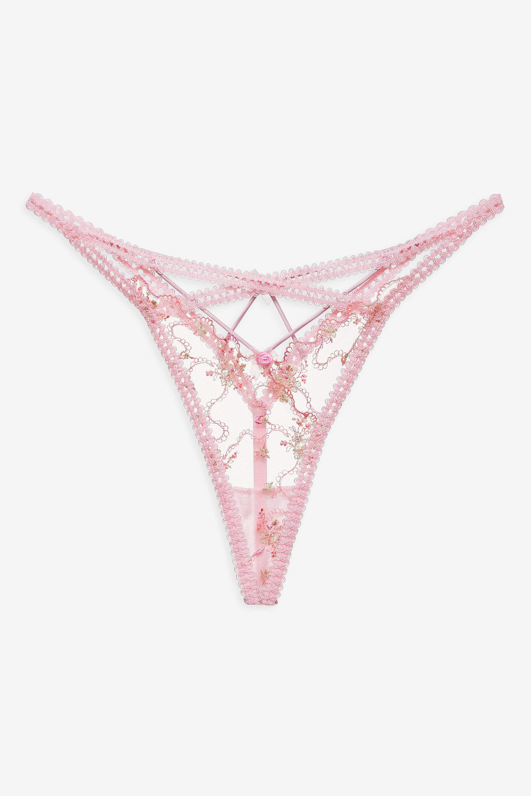 Dainty Daphne Thong Panty — Pink