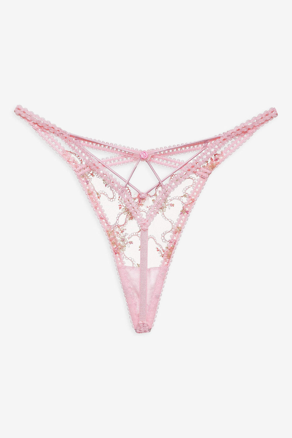Dainty Daphne Thong Panty — Pink