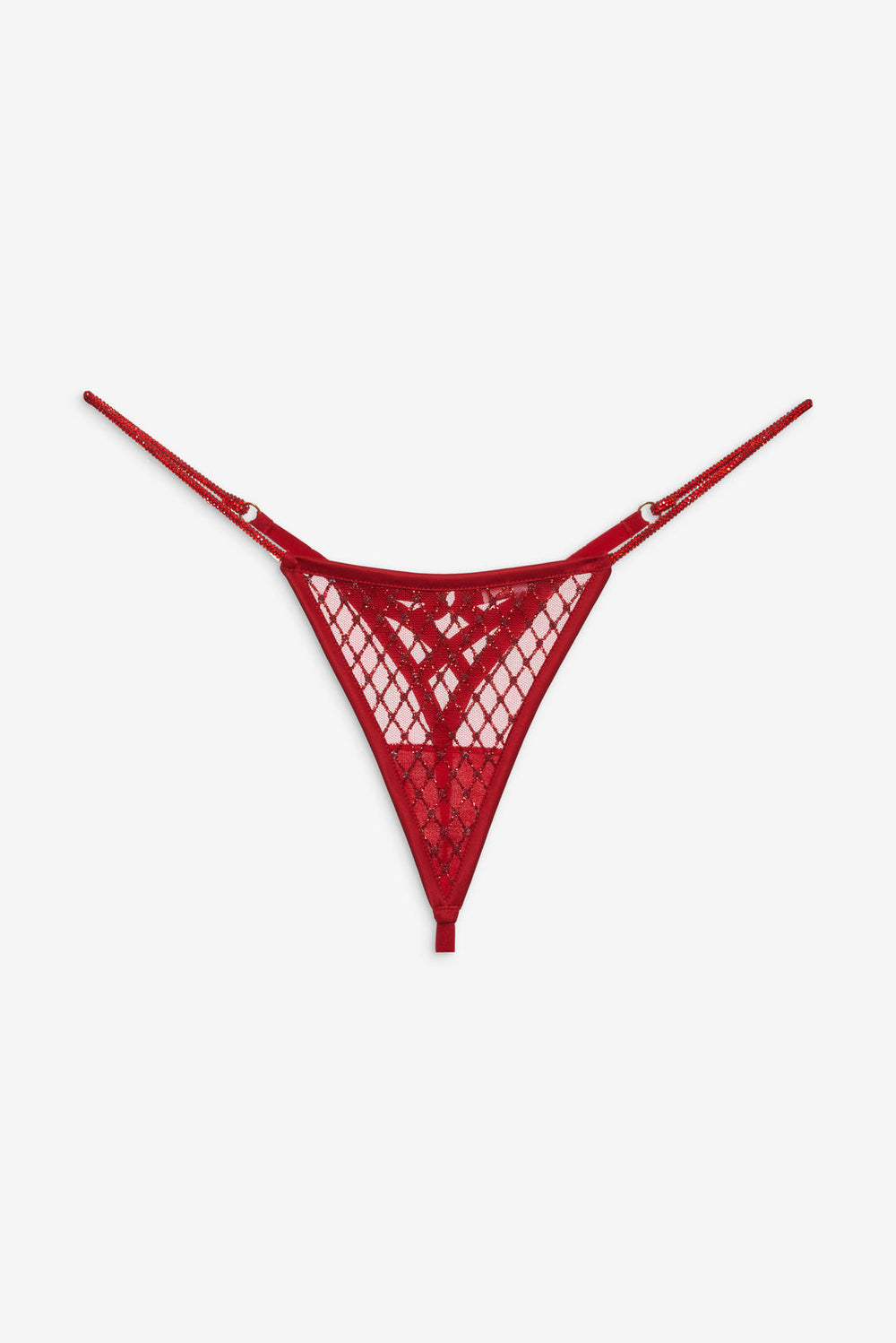 Glitter Thong Panty — Red