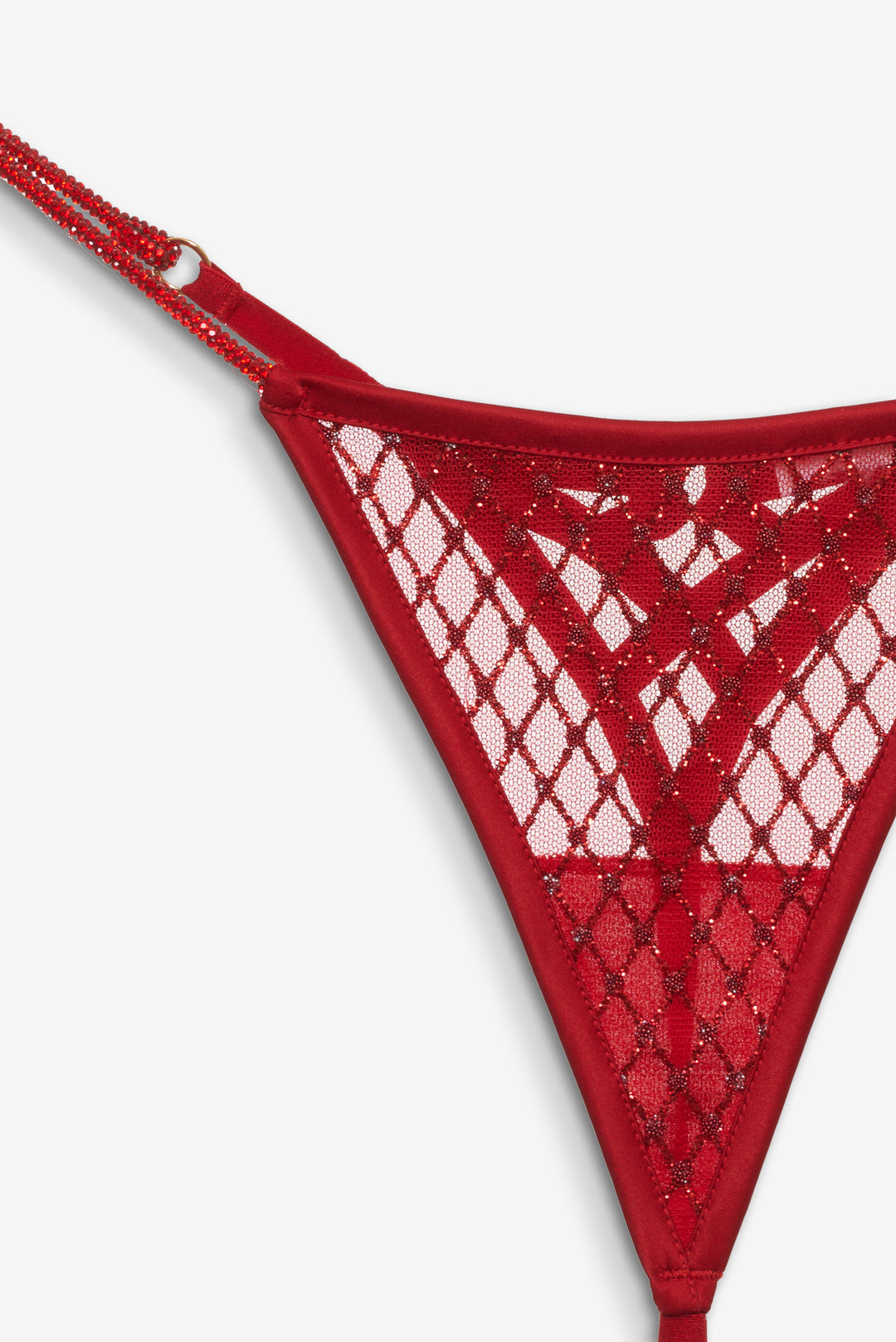 Glitter Thong Panty — Red