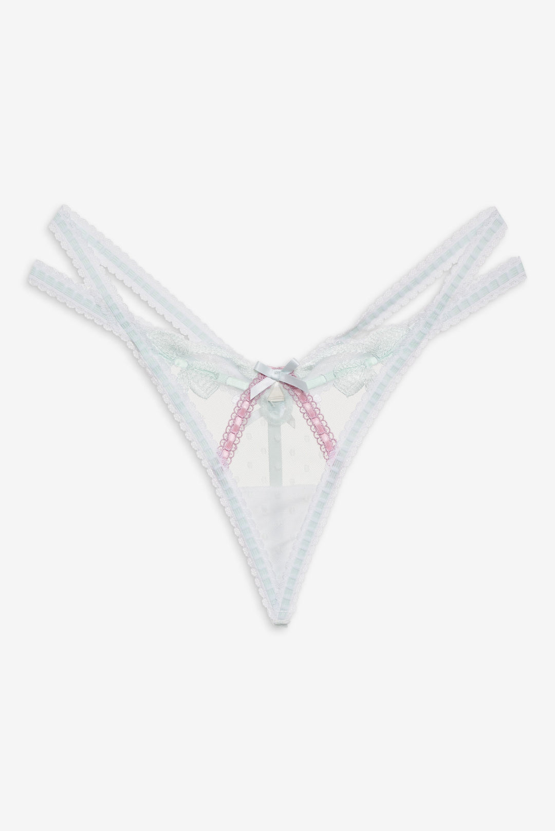 Billie Bow Thong Panty — Mint