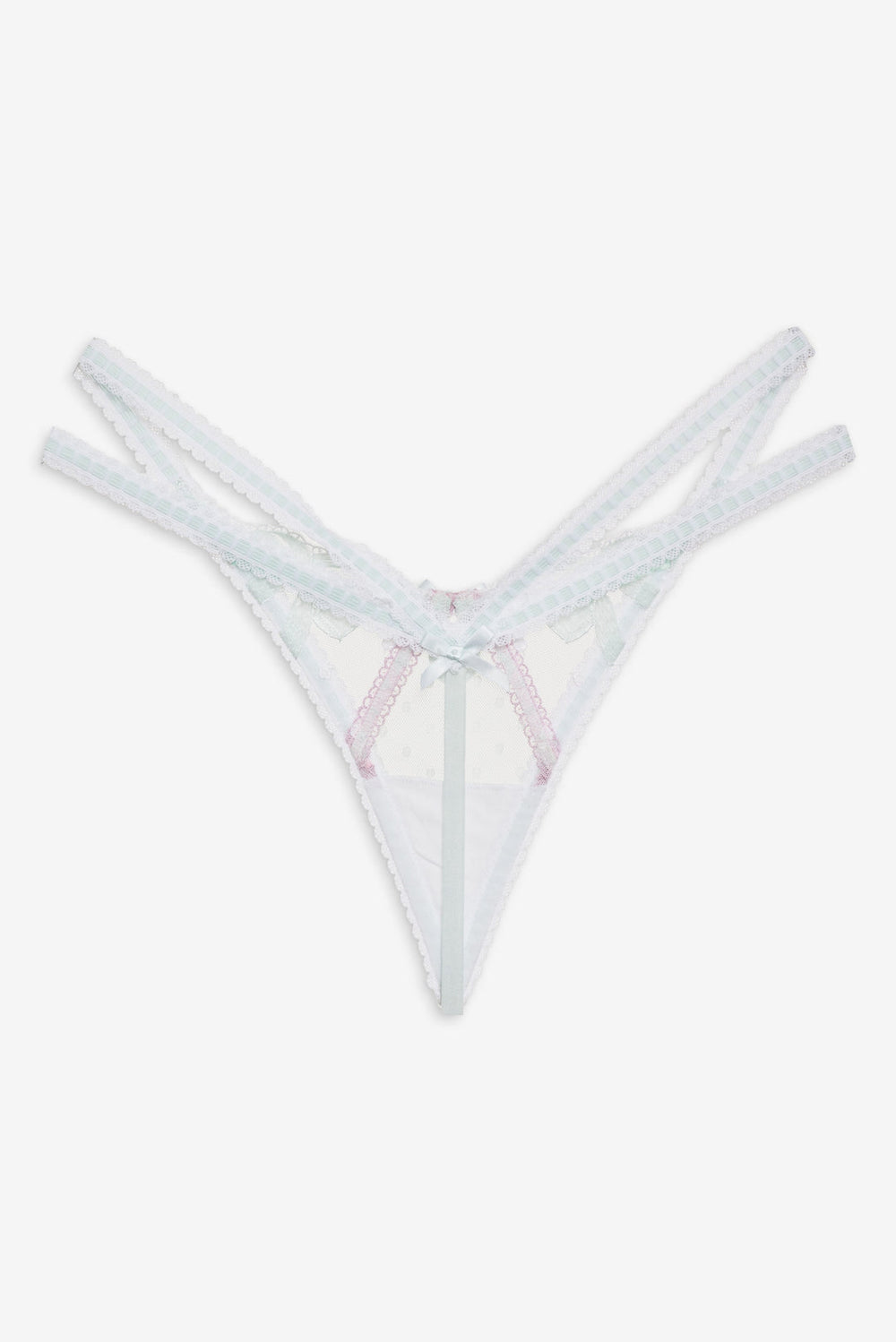 Billie Bow Thong Panty — Mint