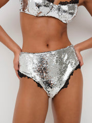 Maia High-waist Panty — Silver