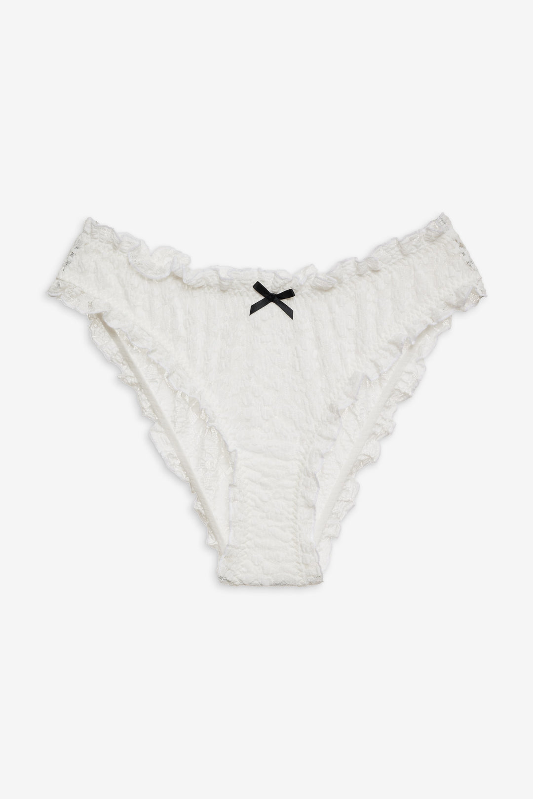 Sally Stretch Lace Cheeky Panty — White